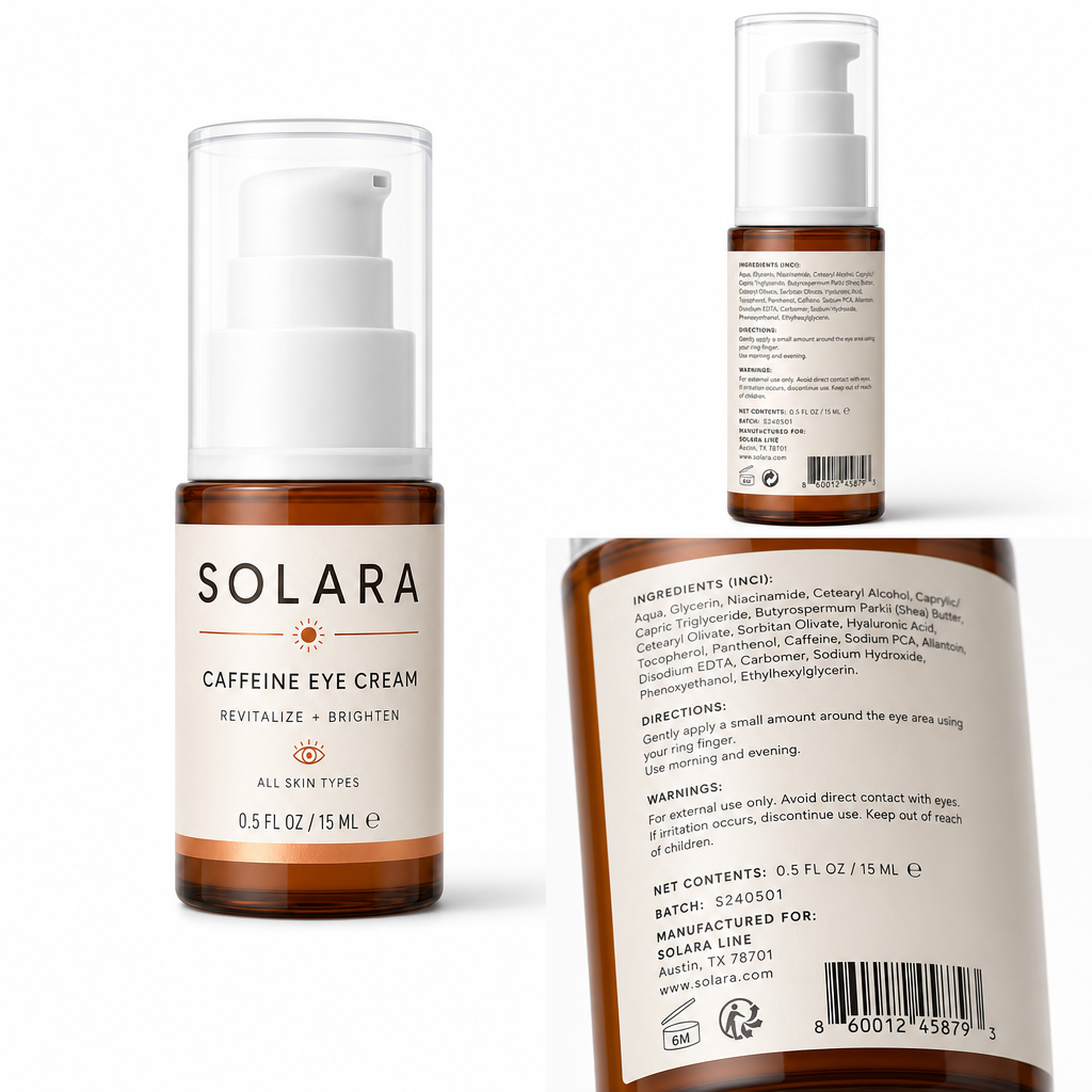 CAFFEINE EYE CREAM — Label detail