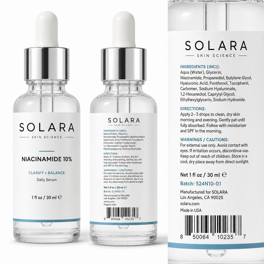 NIACINAMIDE 10% — Label detail